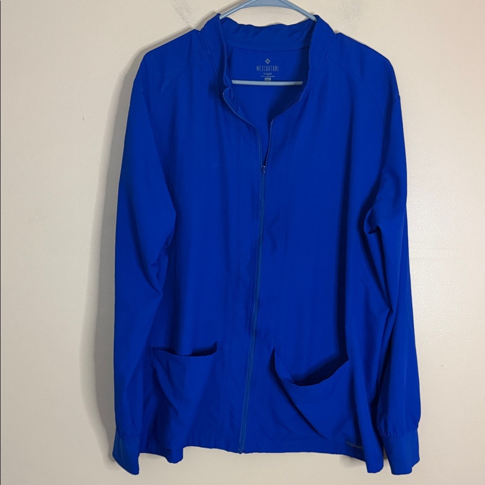 Med Couture Royal Blue Full-Zip Utility Jacket